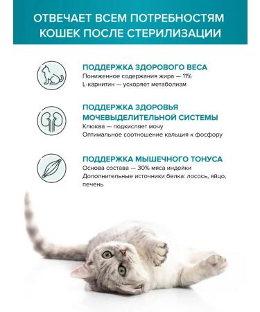 DOCTRINE Feed for sterilized cats dry 3 kg - Buy Online on GoSupps.com