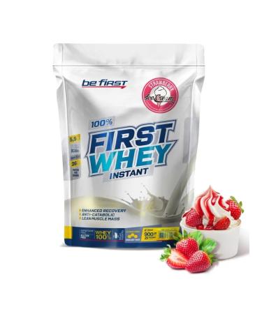 Be First Bf Wastein Whey Instant 900 g Strawberry - Buy Online on GoSupps.com