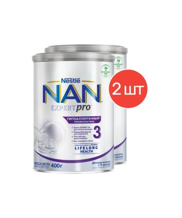 NAN NAS 3 ExpertPro hypoallergenic from 12 months 400g 2 pcs