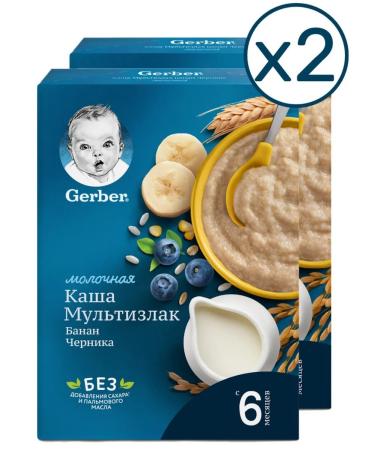 Gerber Milk porridge banana-drawing from 6 months 180g 2 pcs