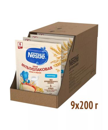Nestle Milk porridge pear-peach from 6 months 200g 9 pcs