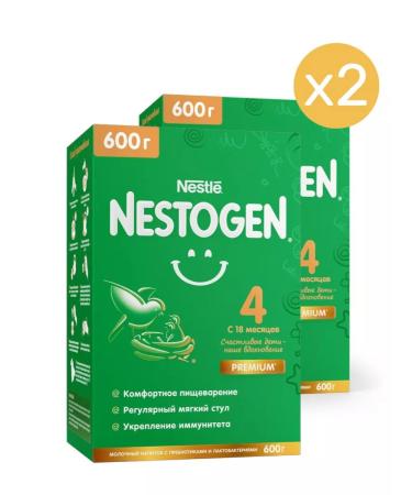 NESTOGEN Premium 4 from 18 months for food comfort 600g 2pcs