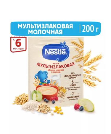 Nestle Milk porridge apple-black man from 6 months 200g