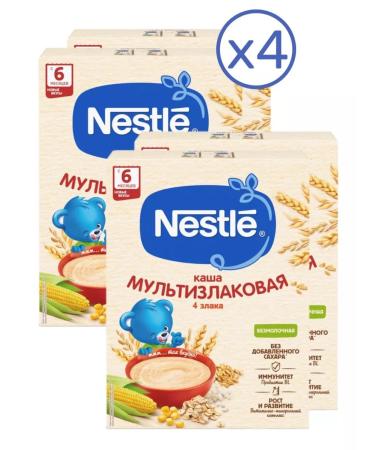 Nestle Porridge multi -haired silent from 6 months 200g 4 pcs