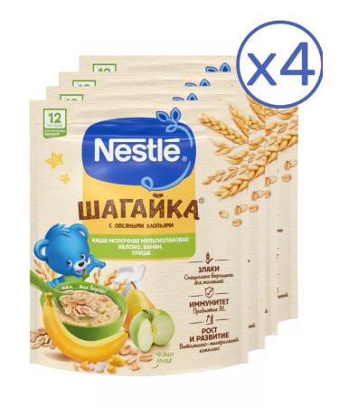 Nestle Milk porridge apple-bandan-brigade from 12 months 190g 4 pcs