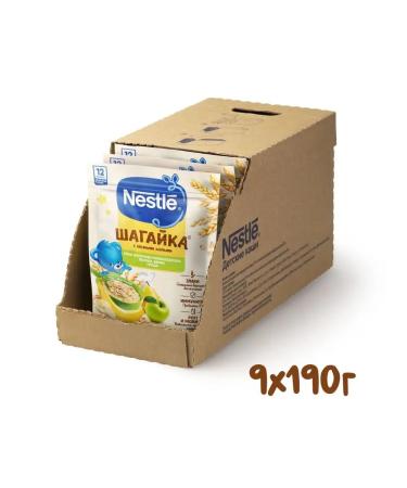 Nestle Milk porridge apple-bandan-brigade from 12 months 190g 9 pcs