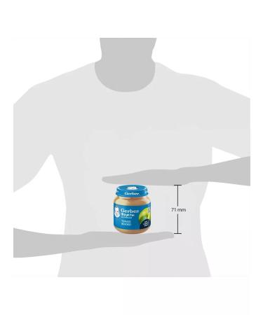 Puree children's fruit only apple "gerber" 125 g 12 pcs - Buy Online on GoSupps.com