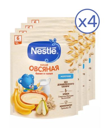 Nestle Milk-oxyan porridge pear-Banan from 6 months 200g 4 pcs