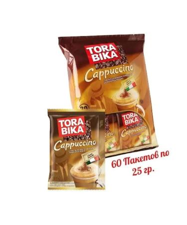 ToraBika Coffee soluble cappuccino in bags of 3 in 1 60pcs.x25g