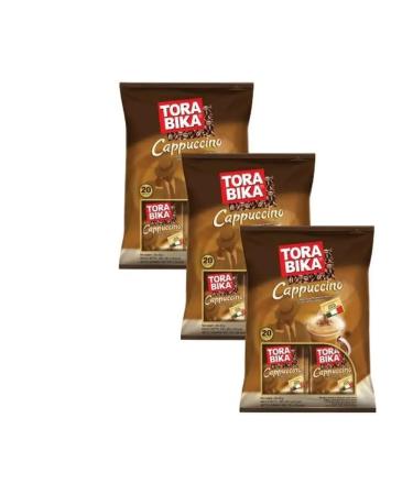 ToraBika Coffee soluble cappuccino in bags of 3 in 1 60pcs.x25g - Buy Online on GoSupps.com