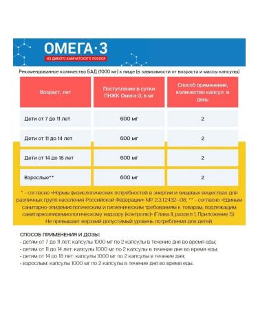 Salmonica Omega 3 1000 mg from wild Kamchatka salmon - Buy Online on GoSupps.com