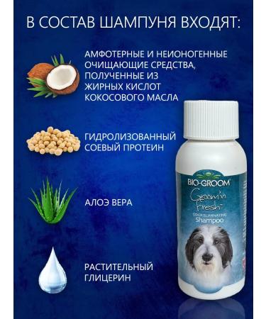 BioGroom Deodorizing shampoo for dogs Grom'n Fresh 59 ml - Buy Online on GoSupps.com