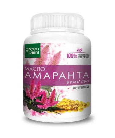 Green Point Amaranth oil in capsules food 200 pcs Green - Buy Online on GoSupps.com