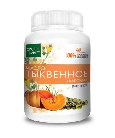 Green Point Pumpkin oil in cold squeezing capsules 300pcs - Buy Online on GoSupps.com