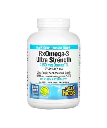 Natural Factors RXOMEGA-3 900 mg 150 pcs - Buy Online on GoSupps.com