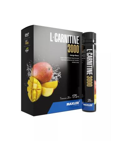 maxler L-carnitin liquid L-Carnitine 3000m 7x25ml mango