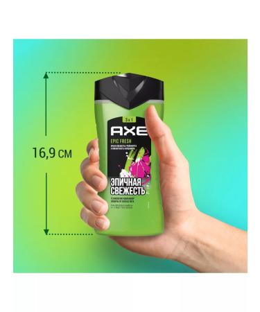 Axe Shower gel Epic freshness 250 ml (2 pcs) - Buy Online on GoSupps.com