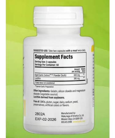 Kyolic Garlic with lecithin 100 pcs - Buy Online on GoSupps.com