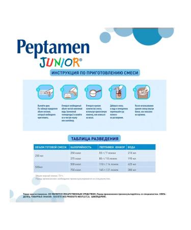 Nestl Health Science Children's mixture Peptamen Junior Ace002-1 400 g - Buy Online on GoSupps.com