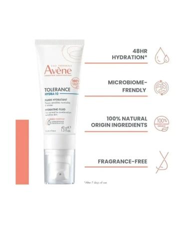 AVENE Moisturizing fluid with hyaluronic acid Tolerance Hydra-10 - Buy Online on GoSupps.com