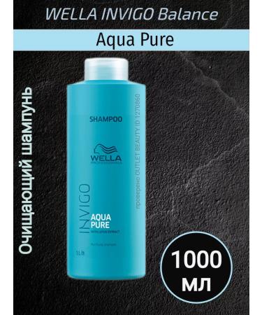 WELLA PROFESSIONALS Cleaning shampoo Aqua Pure Wella Invigo 1000 ml - Buy Online on GoSupps.com