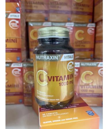 NUTRAXIN Vitamin C 30 tablets 1000mg - Buy Online on GoSupps.com