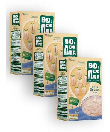 Volozhka Flakes Oatmeal Extra 3pcs of 400g