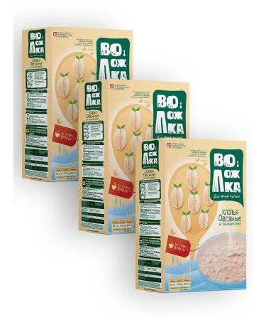 Volozhka Oatmeal flakes of whole grain NTV 3pcs 400g