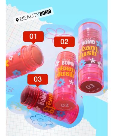 Beauty Bomb Face blush cream in the stick Cream Blush 01 8g - Buy Online on GoSupps.com