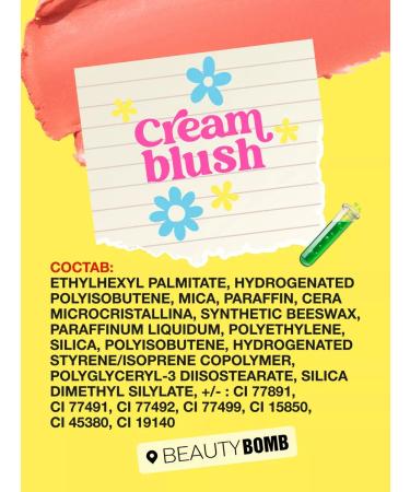 Beauty Bomb Face blush cream in the stick Cream Blush 01 8g - Buy Online on GoSupps.com