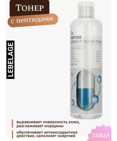Lebelage Korean toner anti -aging toner with peptides 310ml - Buy Online on GoSupps.com