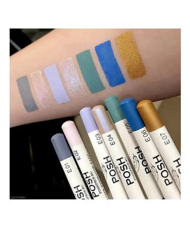 POSH Powdry pencil d -glaz kayal shadows E07 Gold Maia - Buy Online on GoSupps.com