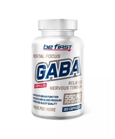 Be First Gaba 550 mg gamma-aminomatic acid 550 mg 120 capsules