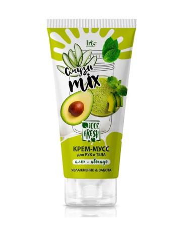 Iris Cosmetic Mussa for the hands and body of aloe avocado smoothie mix 180 ml