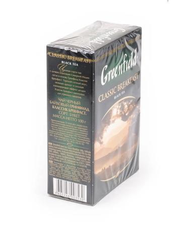 Greenfield Classic Breakfast leaf tea black in package 100g 6 pcs - Buy Online on GoSupps.com