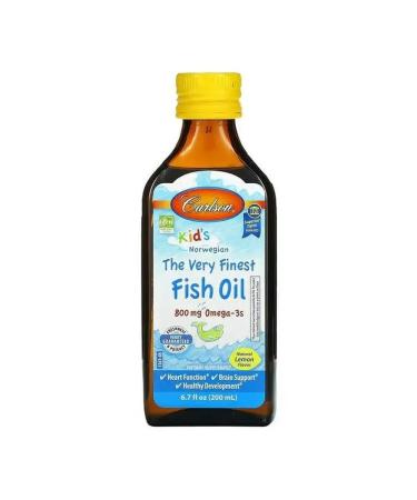 Carlson Labs Norwegian fish oil lemon 200 ml