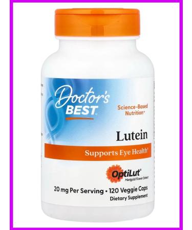 Doctor's Best Luthein 20 mg 120 plant capsules