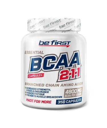 Be First Amino acids BCAA BCAA 2-1-1 350 capsules - Buy Online on GoSupps.com