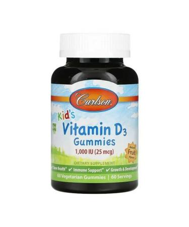 Carlson Vitamin D3 25 g (1000 IU) 60 pcs