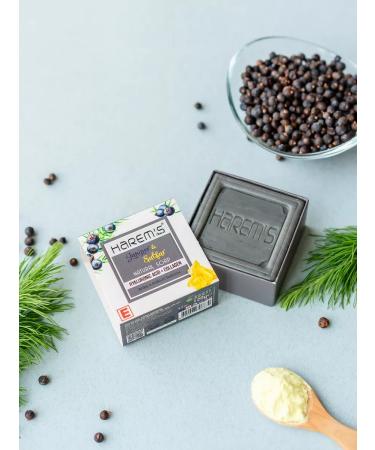 HAREM'S ottoman Soap solid degree sulfur juniper with gray - Buy Online on GoSupps.com