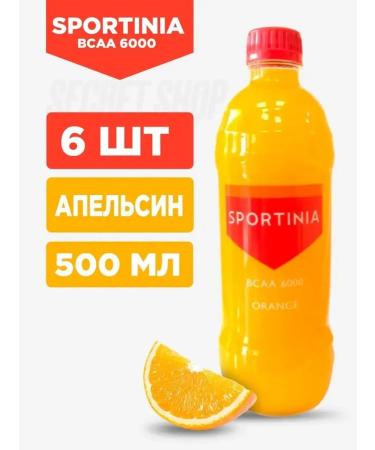 SPORTINIA SN drink BCAA 6000 amino acids 500 ml 6 pieces Orange
