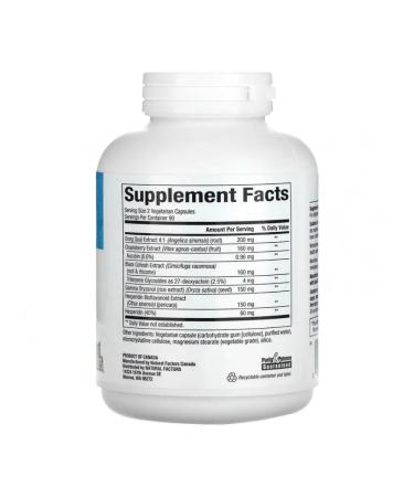 Natural Factors Womensense Menosense 180 vegetarian capsules - Buy Online on GoSupps.com