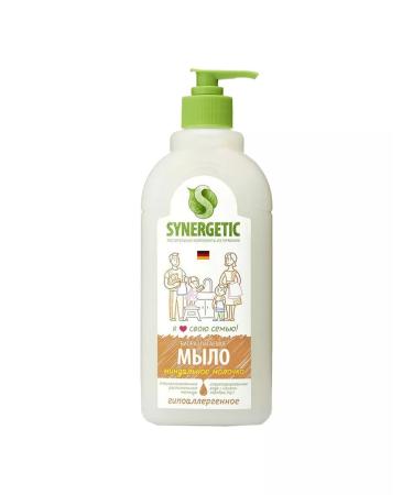 SYNERGETIC 6 pcs. Liquid soap 500 ml almond milk - Buy Online on GoSupps.com