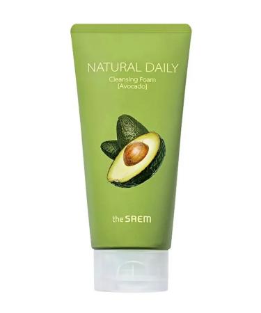 THE SAEM Natural Daily Cleansing Foam Cleaning Foam with Avocado 150ml