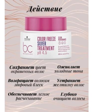 Schwarzkopf Professional BS Color Freeze Silver Mask for dyed hair 200 ml - Buy Online on GoSupps.com