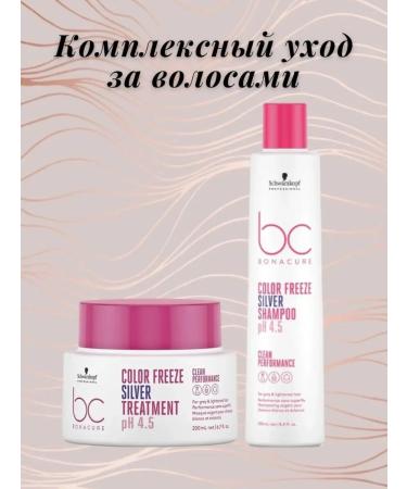 Schwarzkopf Professional BS Color Freeze Silver Mask for dyed hair 200 ml - Buy Online on GoSupps.com