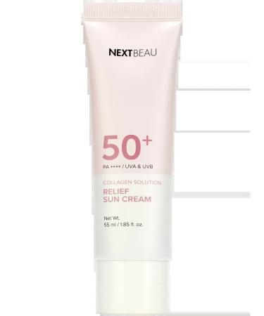 Nextbeau Korea's facial sun cream with collagen non - Buy Online on GoSupps.com