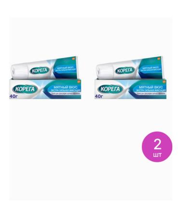 Korega Cream for fixing dentures 40g 2 pcs