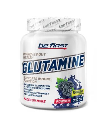 Be First Glutamine powder 300 grams blackberry - Buy Online on GoSupps.com