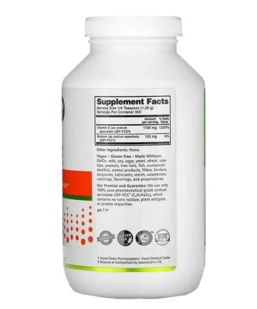 NutriBiotic Sodium ascorbate powder 454 g - Buy Online on GoSupps.com